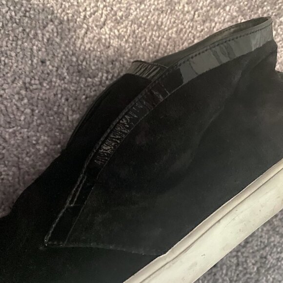 Vince Black Patton Suede High-top Slip-ons 39 9 - Picture 5 of 9